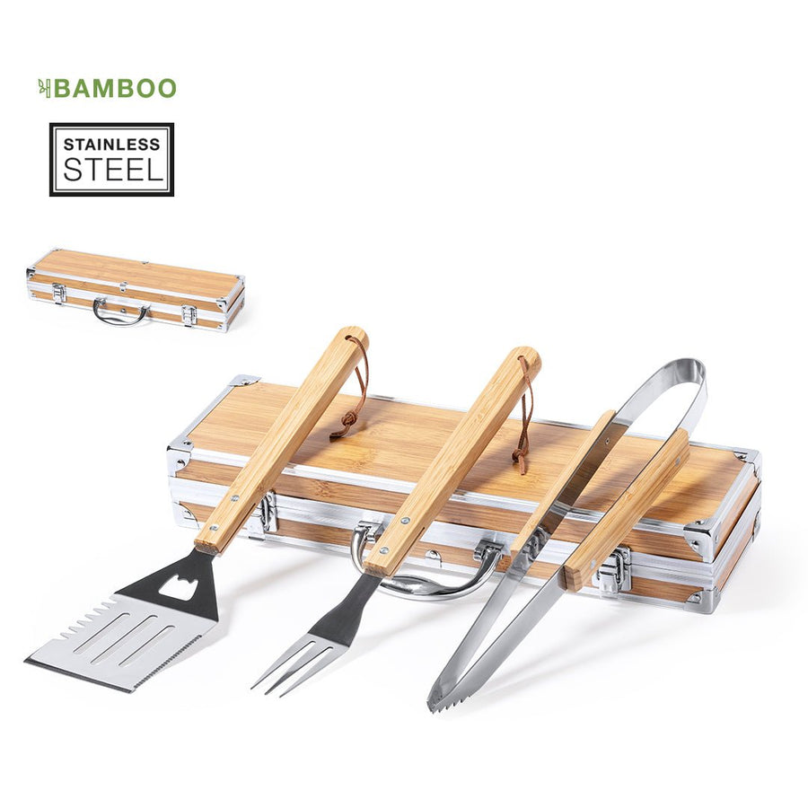 Valigetta BBQ con accessori professionali in accaio [Idea Regalo]